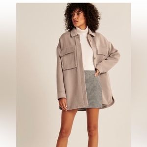 NWT Abercrombie and Fitch Tan Shacket Coat